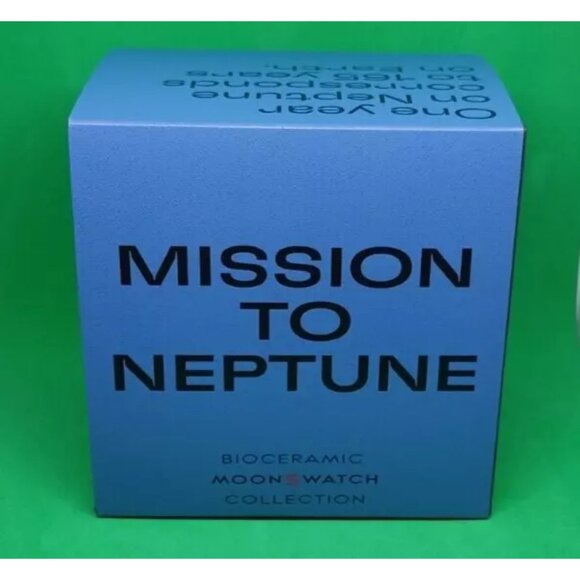 Authentic OMEGA X SWATCH Bioceramic MoonSwatch Mission to Neptune Blue Unisex - Picture 11 of 13